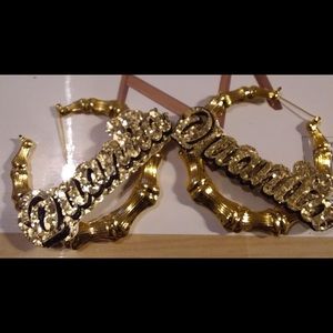 Custom bamboo earrings